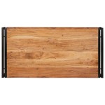 vidaXL Raft pentru baie 100 x 50 x 23 cm Lemn masiv de mango și fier