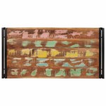 vidaXL Raft pentru baie 100 x 50 x 23 cm Lemn masiv de mango și fier