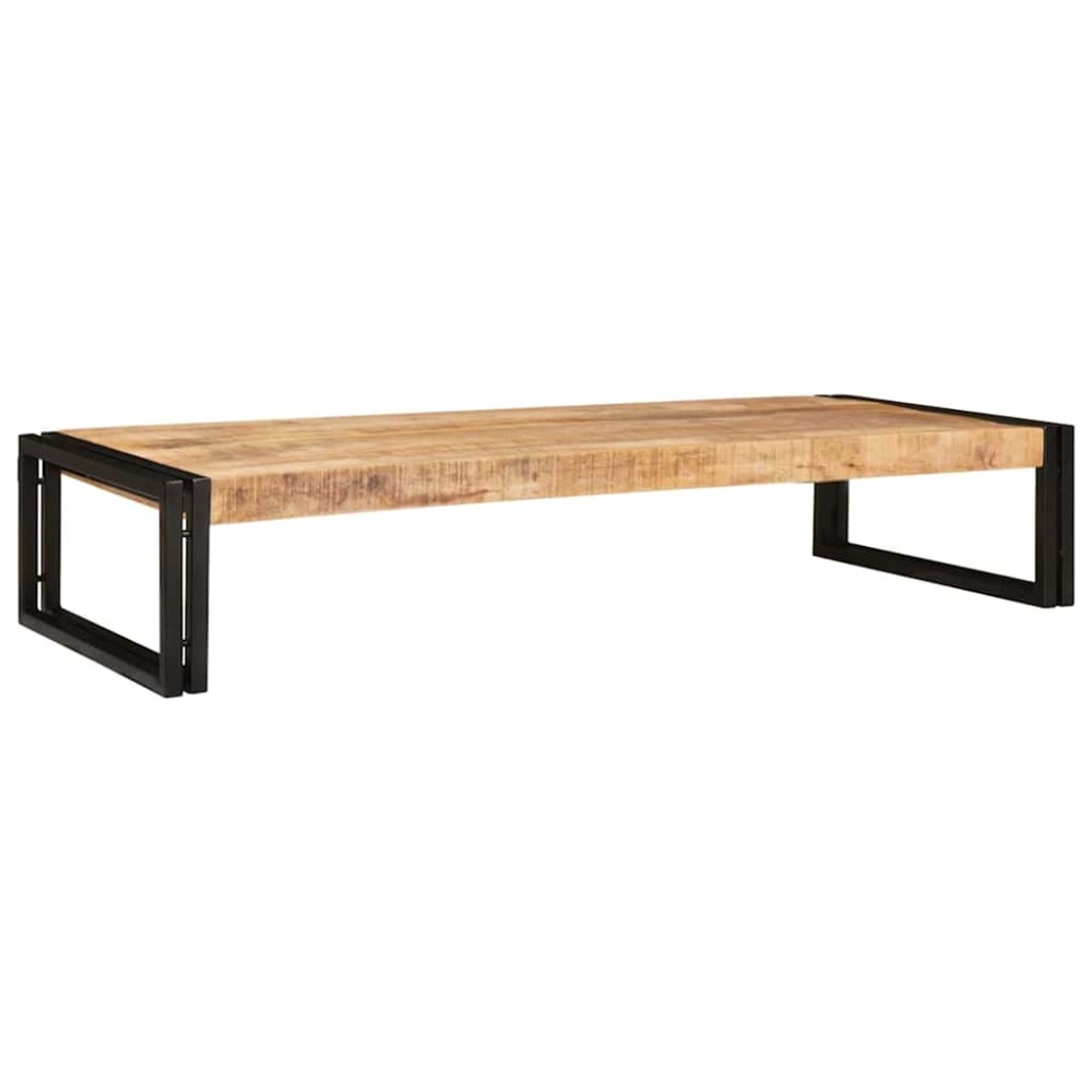 vidaXL Raft pentru baie 120 x 50 x 23 cm Lemn masiv de mango și fier