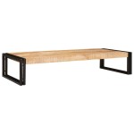 vidaXL Raft pentru baie 120 x 50 x 23 cm Lemn masiv de mango și fier