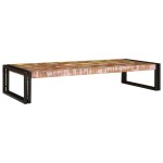 vidaXL Raft pentru baie 120 x 50 x 23 cm Lemn masiv de mango și fier