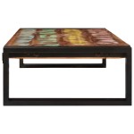 vidaXL Raft pentru baie 120 x 50 x 23 cm Lemn masiv de mango și fier