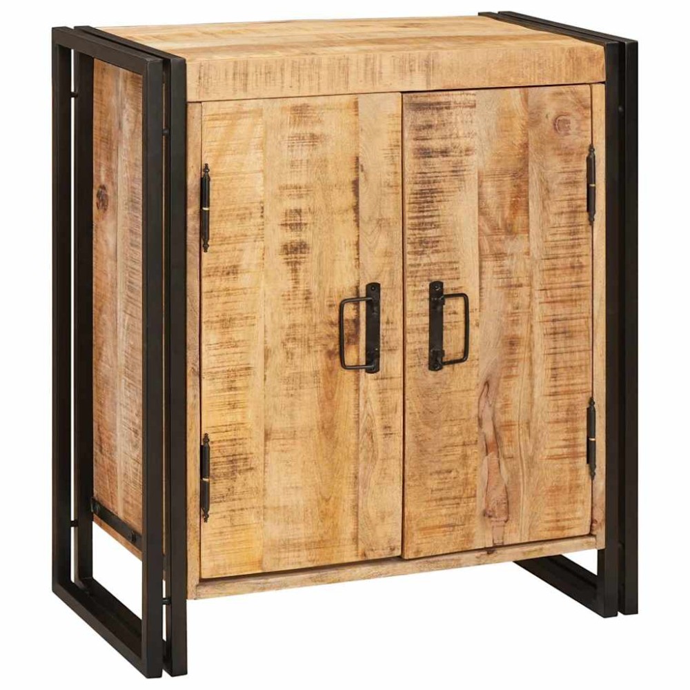 vidaXL Dulap de noapte Maro 38 x 33 x 58 cm Lemn de mango brut