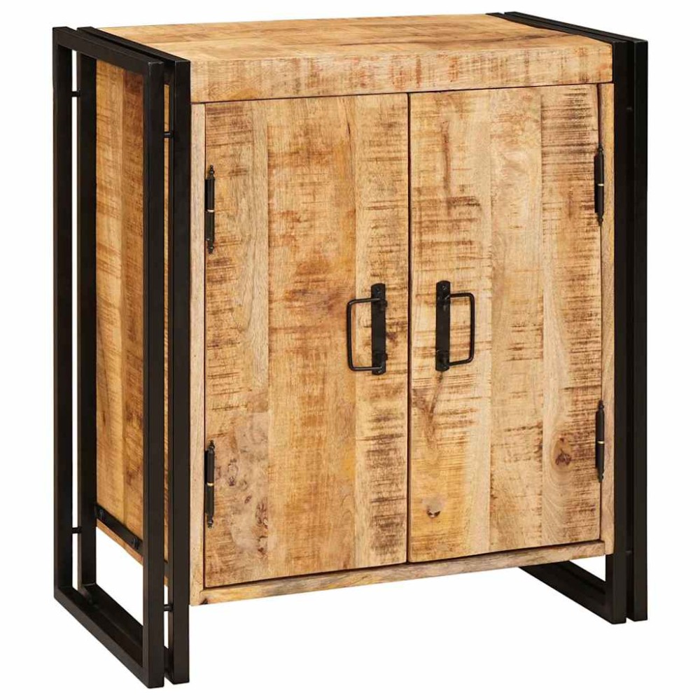 vidaXL Dulap de noapte Maro 38 x 33 x 58 cm Lemn de mango brut