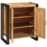vidaXL Dulap de noapte Maro 38 x 33 x 58 cm Lemn de mango brut vidaXL Dulap de noapte Maro 38 x 33 x 58 cm Lemn de mango brut