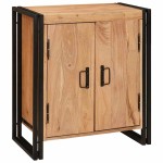 vidaXL Dulap de noapte Maro 38 x 33 x 58 cm lemn masiv de acacia vidaXL Dulap de noapte Maro 38 x 33 x 58 cm lemn masiv de acacia