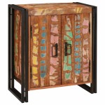 vidaXL Dulap de noapte Multicolour 38 x 33 x 58 cm Lemn masiv reciclat vidaXL Dulap de noapte Multicolour 38 x 33 x 58 cm Lemn masiv reciclat