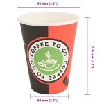 vidaXL Cești de cafea din hârtie 1000 buc 12 oz 300 ml roșu și negru vidaXL Cești de cafea din hârtie 1000 buc 12 oz 300 ml roșu și negru