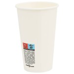 vidaXL Cești de cafea din hârtie 1000 buc 16oz 400ml alb