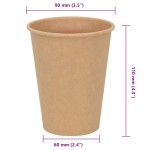 vidaXL Cești de cafea din hârtie 1000 buc 12 oz 300 ml maro vidaXL Cești de cafea din hârtie 1000 buc 12 oz 300 ml maro