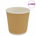 vidaXL Cești de cafea din hârtie 1000 buc 4oz 100ml maro vidaXL Cești de cafea din hârtie 1000 buc 4oz 100ml maro