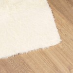 vidaXL Covor shaggy cu pom înalt, NAVARRA, crem, 60x100 cm, poliester