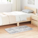 vidaXL Covor shaggy cu pom înalt, NAVARRA, gri deschis, 60x100 cm vidaXL Covor shaggy cu pom înalt, NAVARRA, gri deschis, 60x100 cm