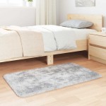 vidaXL Covor shaggy cu pom înalt, NAVARRA, gri deschis, 60x100 cm vidaXL Covor shaggy cu pom înalt, NAVARRA, gri deschis, 60x100 cm