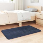 vidaXL Covor shaggy cu pom înalt, NAVARRA, bleumarin, 60x100 cm