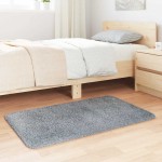 vidaXL Covor shaggy cu pom înalt, NAVARRA, gri argintiu, 60x100 cm vidaXL Covor shaggy cu pom înalt, NAVARRA, gri argintiu, 60x100 cm