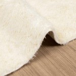 vidaXL Covor shaggy cu pom înalt, NAVARRA, crem, 80x150 cm, poliester