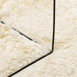 vidaXL Covor shaggy cu pom înalt, NAVARRA, crem, 80x150 cm, poliester
