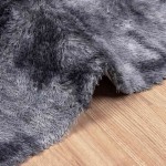 vidaXL Covor shaggy cu pom înalt, NAVARRA, gri închis, 80x150 cm