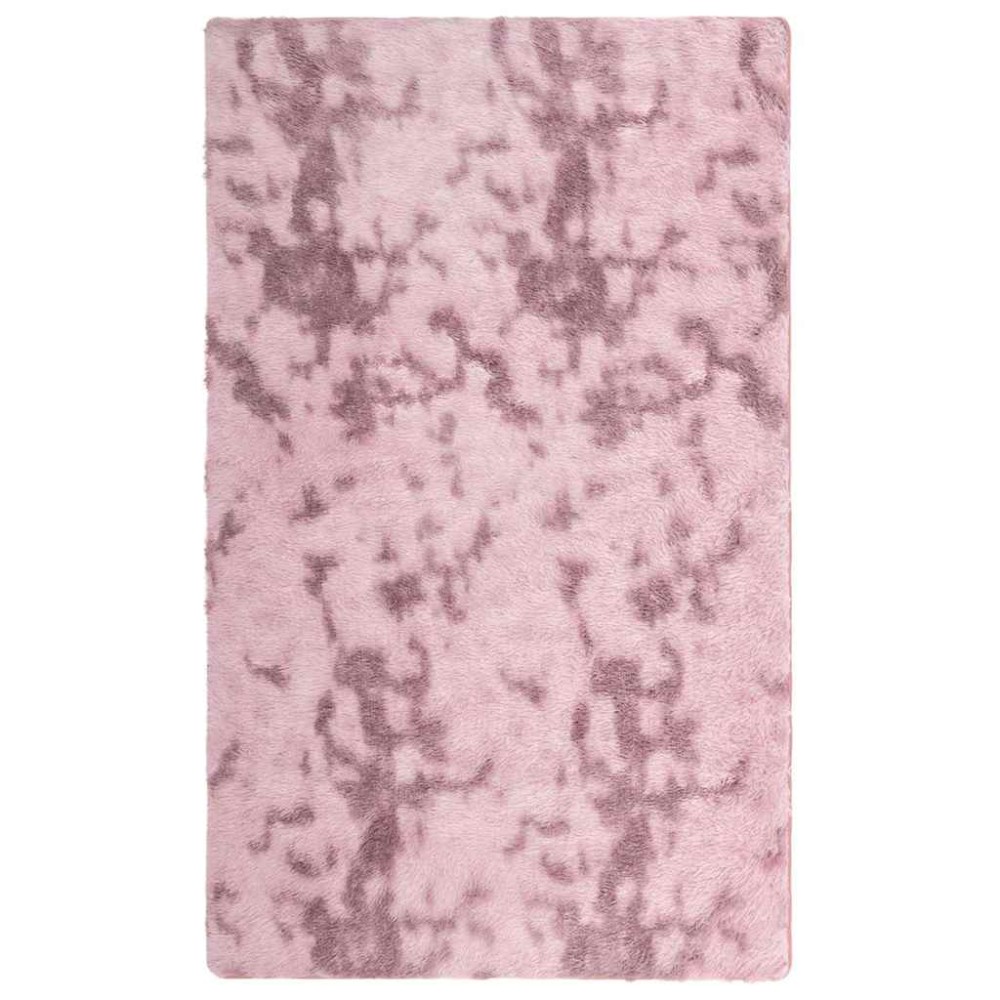 vidaXL Covor shaggy cu pom înalt, NAVARRA, roz praf, 80x150 cm
