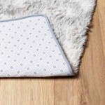 vidaXL Covor shaggy cu pom înalt, NAVARRA, gri deschis, 80x150 cm vidaXL Covor shaggy cu pom înalt, NAVARRA, gri deschis, 80x150 cm