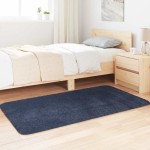 vidaXL Covor shaggy cu pom înalt, NAVARRA, bleumarin, 80x150 cm