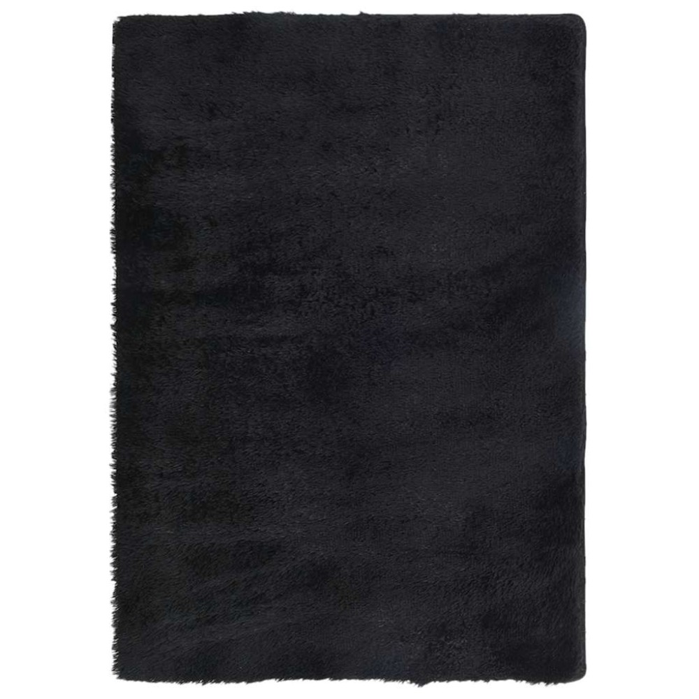 vidaXL Covor shaggy cu pom înalt, NAVARRA, negru, 120x170cm, poliester