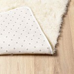 vidaXL Covor shaggy cu pom înalt, NAVARRA, crem, 120x170 cm, poliester