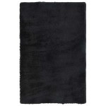 vidaXL Covor shaggy cu pom înalt, NAVARRA, negru, 130x200cm, poliester