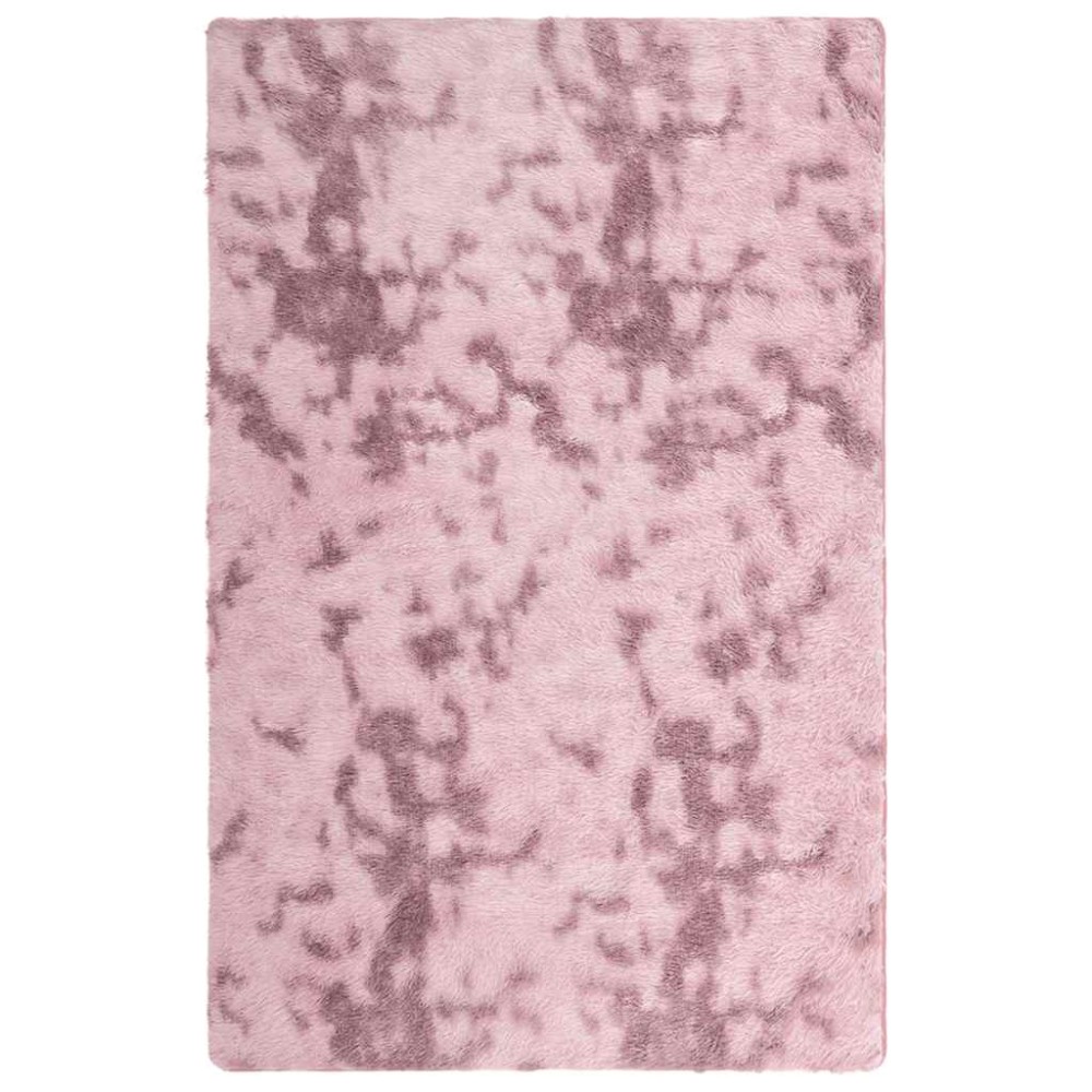 vidaXL Covor shaggy cu pom înalt, NAVARRA, roz praf, 130x200 cm