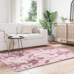 vidaXL Covor shaggy cu pom înalt, NAVARRA, roz praf, 130x200 cm