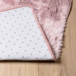 vidaXL Covor shaggy cu pom înalt, NAVARRA, roz praf, 130x200 cm