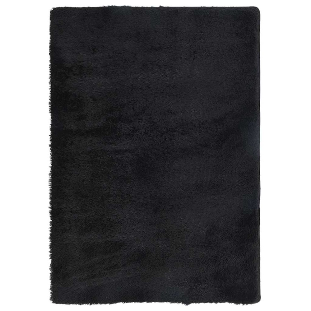 vidaXL Covor shaggy cu pom înalt, NAVARRA, negru, 160x230cm, poliester