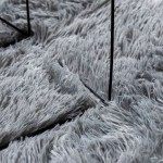vidaXL Covor shaggy cu pom înalt, NAVARRA, gri argintiu, 160x230 cm