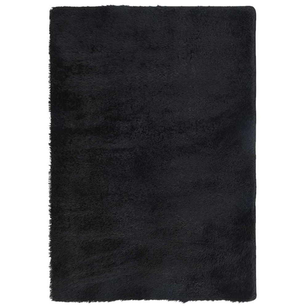 vidaXL Covor shaggy cu pom înalt, NAVARRA, negru, 200x290cm, poliester