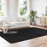 vidaXL Covor shaggy cu pom înalt, NAVARRA, negru, 200x290cm, poliester vidaXL Covor shaggy cu pom înalt, NAVARRA, negru, 200x290cm, poliester