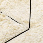 vidaXL Covor shaggy cu pom înalt, NAVARRA, crem, 200x290 cm, poliester
