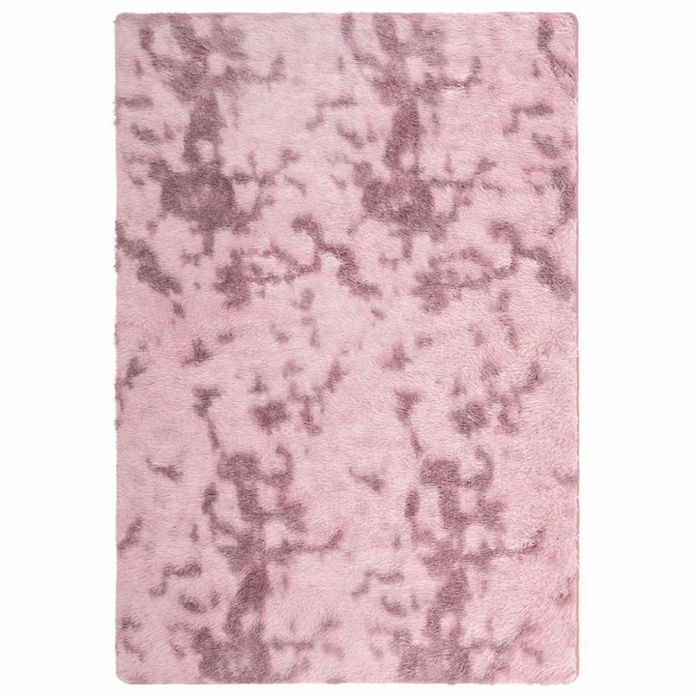 vidaXL Covor shaggy cu pom înalt, NAVARRA, roz praf, 200x290 cm