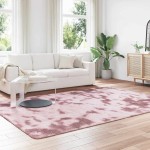 vidaXL Covor shaggy cu pom înalt, NAVARRA, roz praf, 200x290 cm