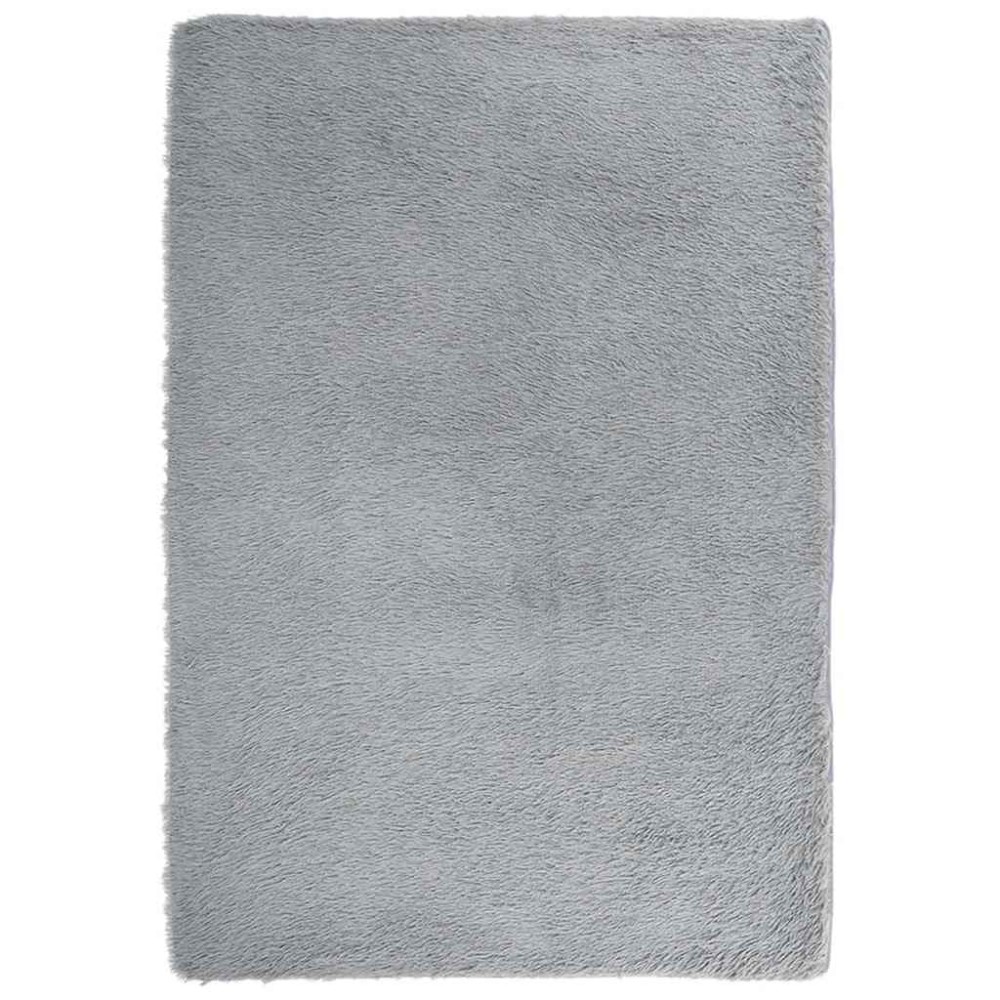 vidaXL Covor shaggy cu pom înalt, NAVARRA, gri argintiu, 200x290 cm