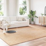 vidaXL Covor shaggy cu pom înalt, NAVARRA, bej, 240x340 cm, poliester