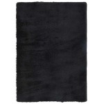 vidaXL Covor shaggy cu pom înalt, NAVARRA, negru, 240x340cm, poliester