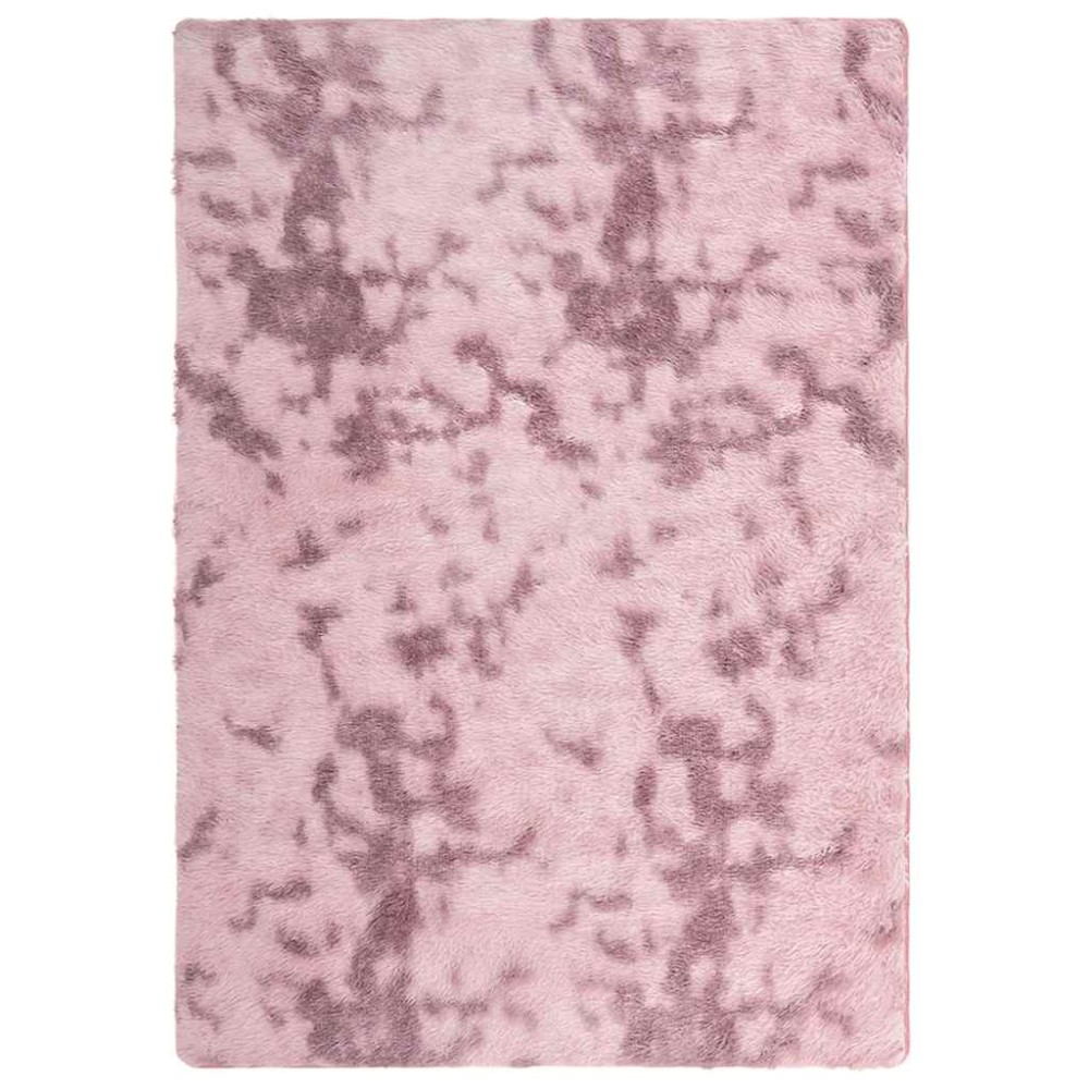 vidaXL Covor shaggy cu pom înalt, NAVARRA, roz praf, 240x340 cm