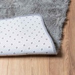 vidaXL Covor shaggy cu pom înalt, NAVARRA, gri argintiu, 240x340 cm