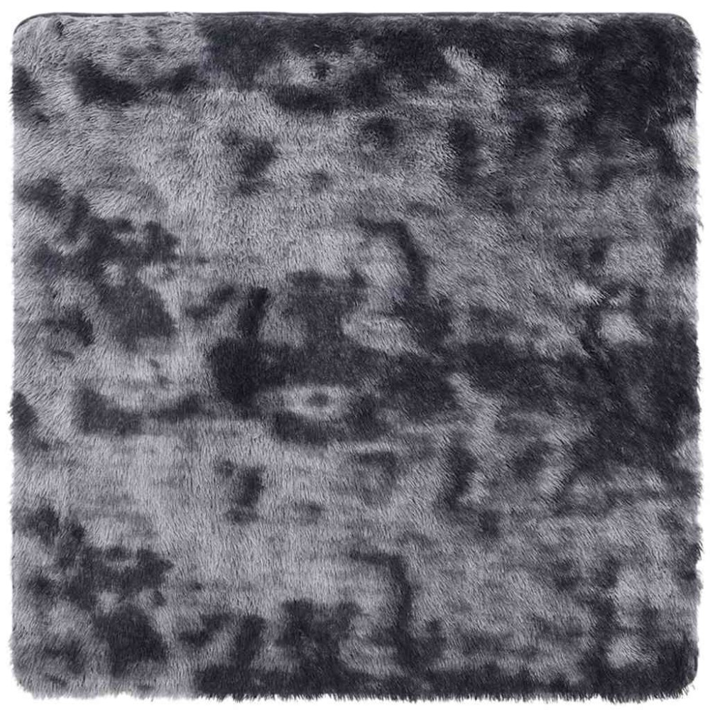vidaXL Covor shaggy cu pom înalt, NAVARRA, gri închis, 120x120 cm