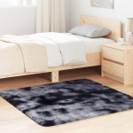 vidaXL Covor shaggy cu pom înalt, NAVARRA, gri închis, 120x120 cm vidaXL Covor shaggy cu pom înalt, NAVARRA, gri închis, 120x120 cm