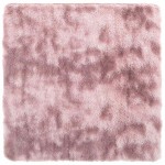 vidaXL Covor shaggy cu pom înalt, NAVARRA, roz praf, 120x120 cm vidaXL Covor shaggy cu pom înalt, NAVARRA, roz praf, 120x120 cm