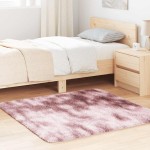 vidaXL Covor shaggy cu pom înalt, NAVARRA, roz praf, 120x120 cm vidaXL Covor shaggy cu pom înalt, NAVARRA, roz praf, 120x120 cm