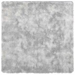 vidaXL Covor shaggy cu pom înalt, NAVARRA, gri deschis, 120x120 cm