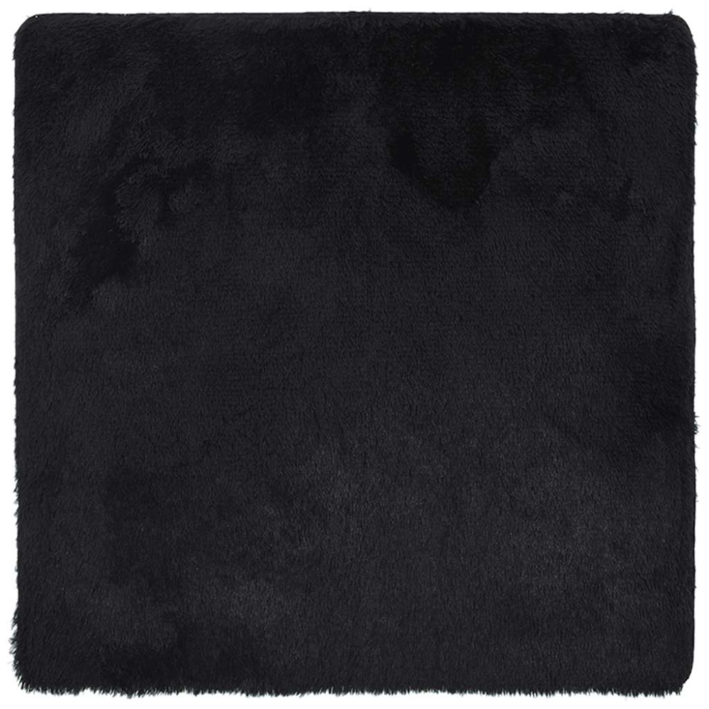 vidaXL Covor shaggy cu pom înalt, NAVARRA, negru, 160x160cm, poliester